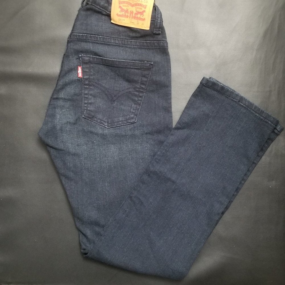 Levi's 511 Boys Slim Jeans Dark Blue Size 10